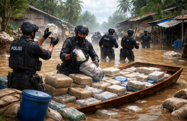 Ditengah pemulihan pasca banjir, Polres Aceh Tenggara berhasil Gagalkan Peredaran 50,7 Kg Ganja