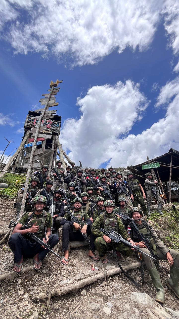 Jaga Aktivitas Warga, Satgas Damai Cartenz Gencarkan Patroli Taktis di Sinak