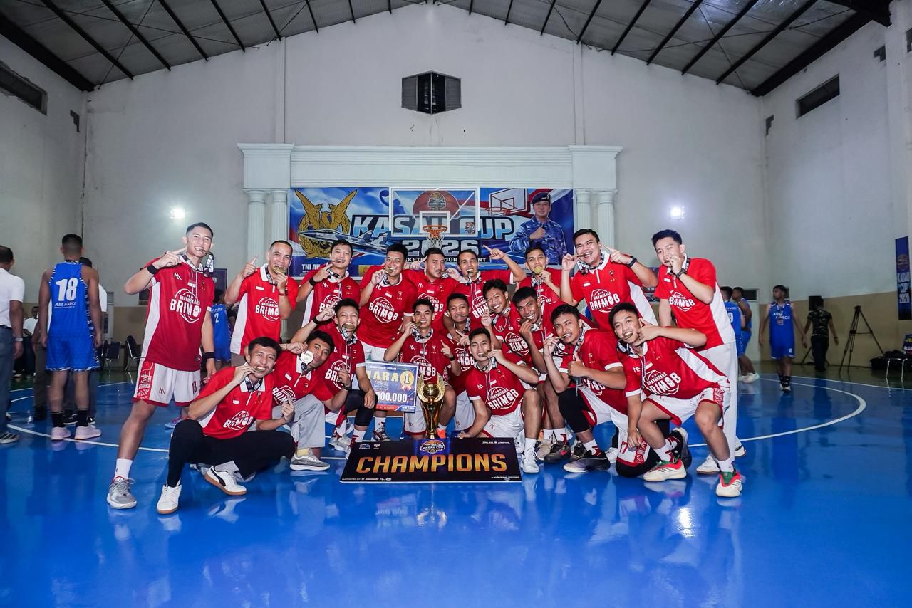 TIM BASKET BHAYANGKARA BRIMOB RAIH JUARA 1 KASAU CUP 2026 BASKETBALL TOURNAMENT