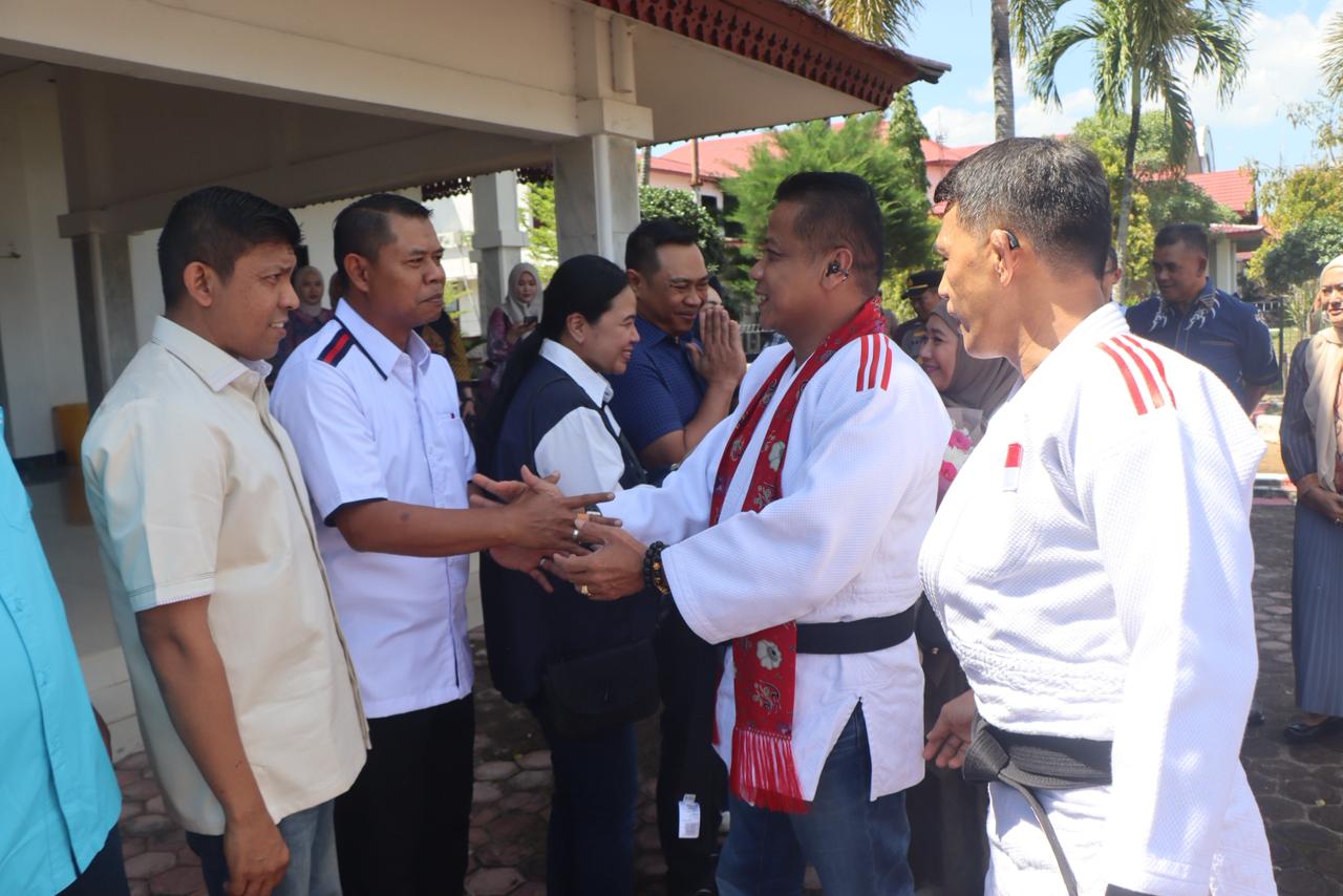 Tradisi Judo Warnai Penyambutan Wakapolda Bengkulu, Simbol Persaudaraan yang Terjalin Sejak Sebelum Berdinas di Polri