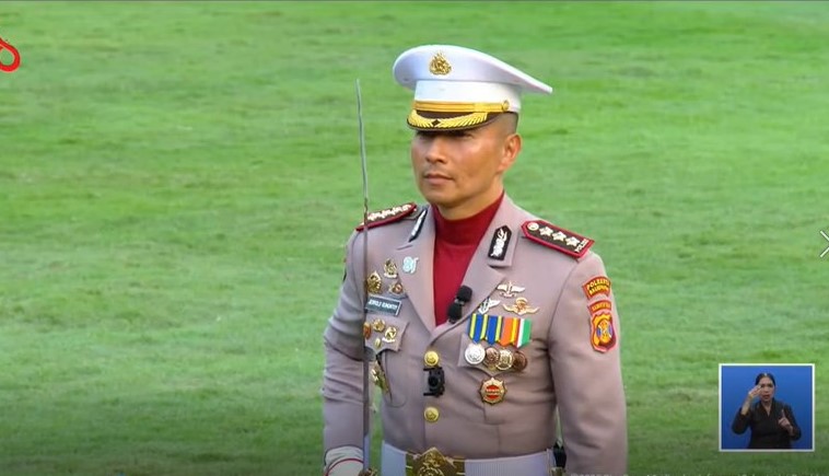 Mengenal Sosok Kombes Jerrold, Danup Penurunan Bendera Merah Putih HUT RI ke-81 di Istana